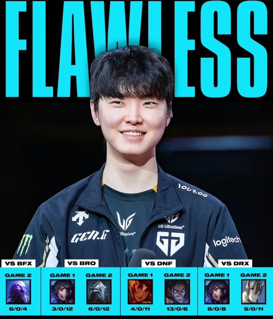 GEN横扫MAD，Ming打出惊人五杀四强赛3:2（洛杉矶）